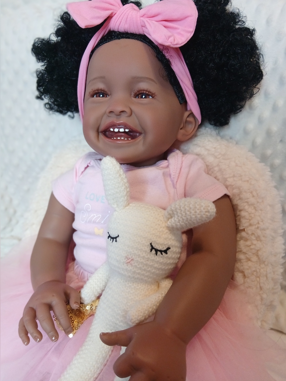 23" Realistic MILA Doll Baby Girl Reborn Toy Collectable Therapy Kids Womens AA